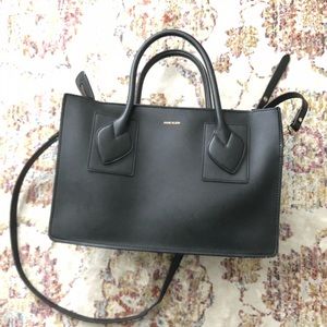 Anne Klein Black Faux Leather Bag